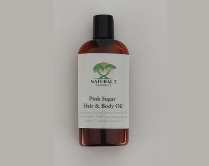 Pink Sugar Hair & Body Oil by Natural7Organics 4 Oz.